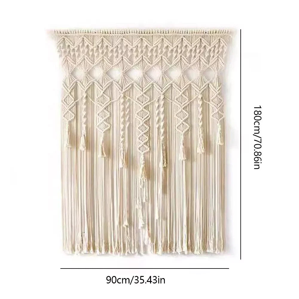 Macrame Woven Wall Hanging Boho Tapestry