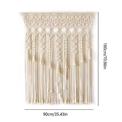 Macrame Woven Wall Hanging Boho Tapestry
