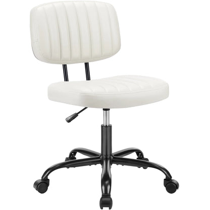 Armless Office Desk Chair Lumbar Support