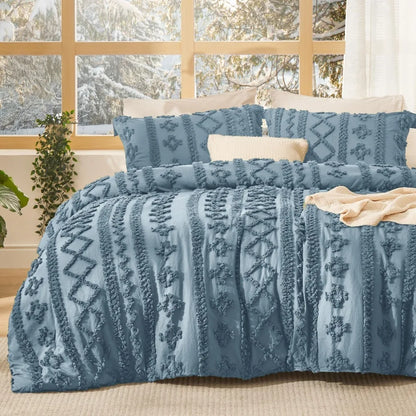 Bedsure Tufted Boho Comforter Set