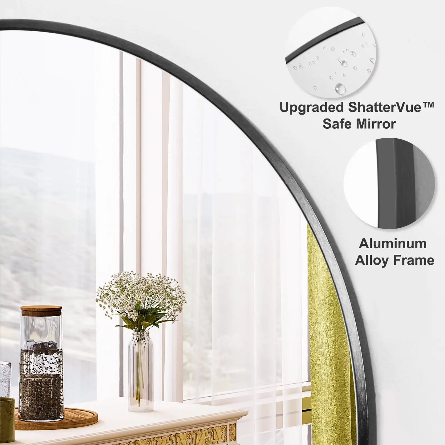 24.2"x24.2" Round Mirror