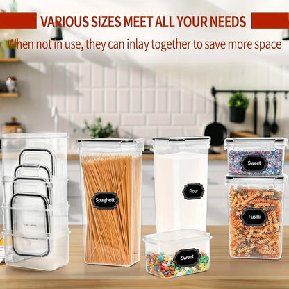 24Piece Airtight Food Storage Containers With 40 Labels