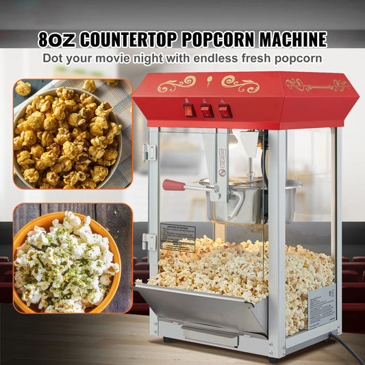 Electric Popcorn Maker  with Scoop Spoon