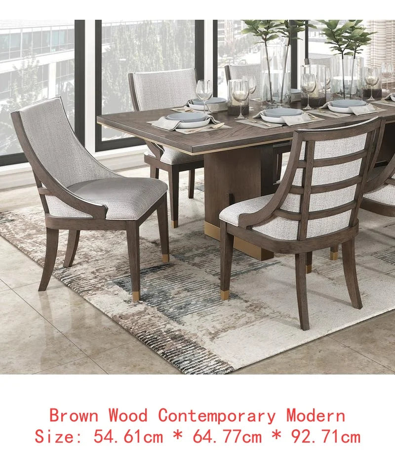 9-Piece Dining Set with Extension Table and 8 Armchairs