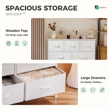 White Wardrobes For Bedroom With Fabric Drawers