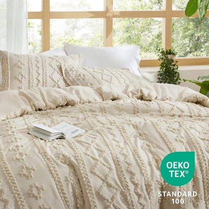 Bedsure Tufted Boho Comforter Set