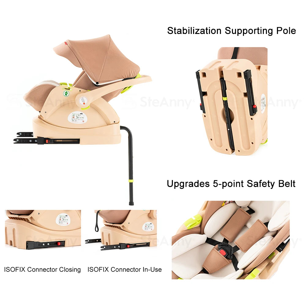 3 in 1 Baby Stroller, Pram With Base