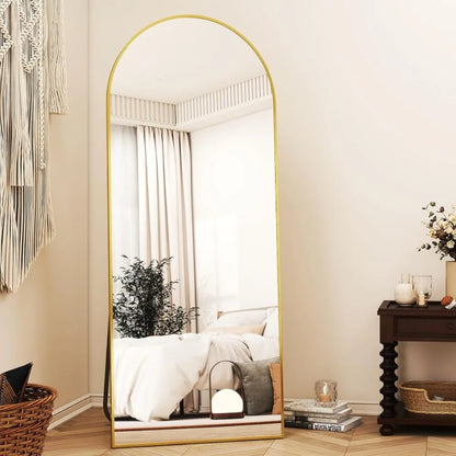 Framed Arched Full-Length Mirror