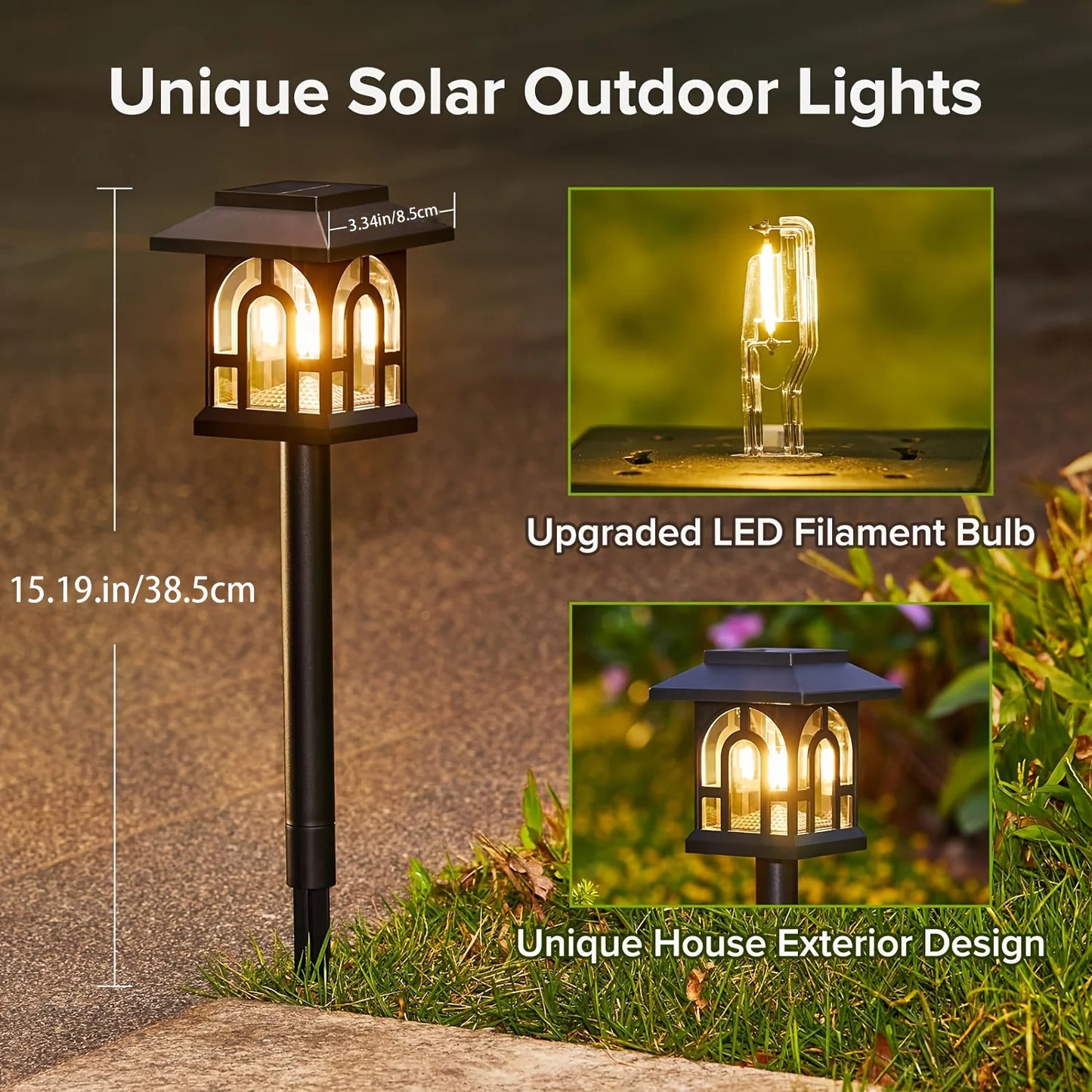 Automatic Solar Pathway Lights Outdoor