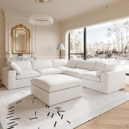 Oversized Modular Sectional Sofa, Removable Cushion Covers