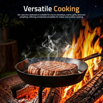 Cast Iron Frying Pan Non-Stick Skillet