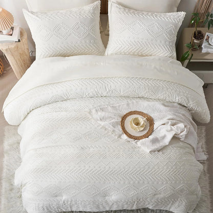 7-Pcs Bohemian tufted Comforter sets